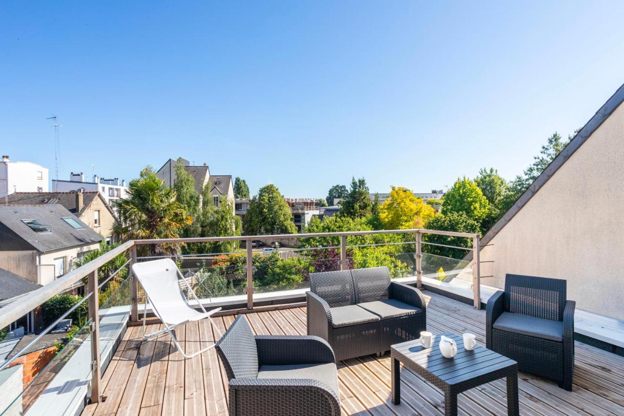 Teranga - Studio Avec Grande Terrasse Dans Rennes Luaran gambar