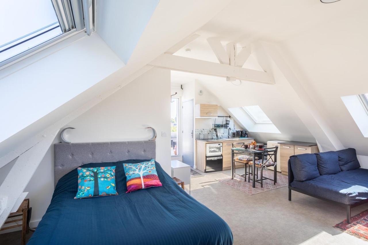 Teranga - Studio Avec Grande Terrasse Dans Rennes Luaran gambar